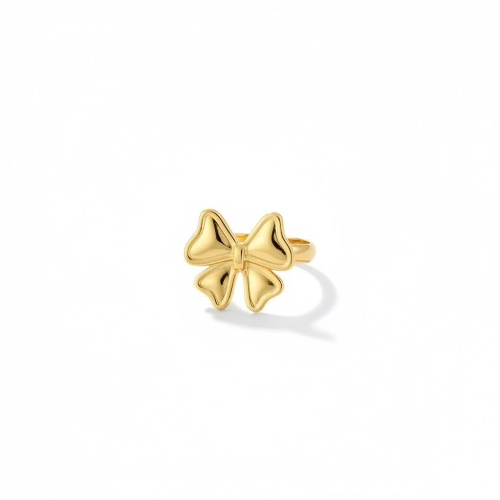 Anillo Ajustable Con Diseño De Lazo Para Dama